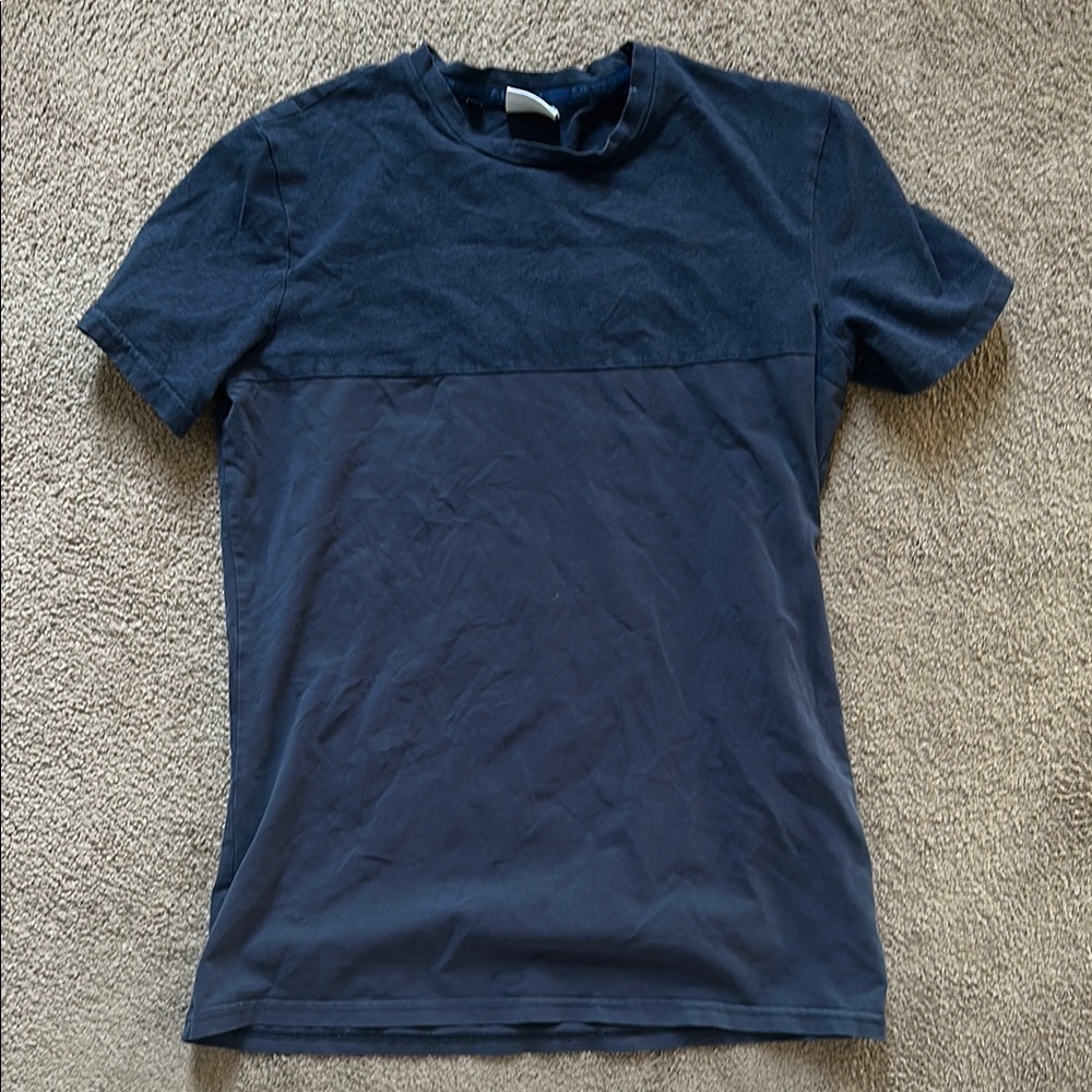 Men’s blue Gymshark short sleeve workout shirt - size S